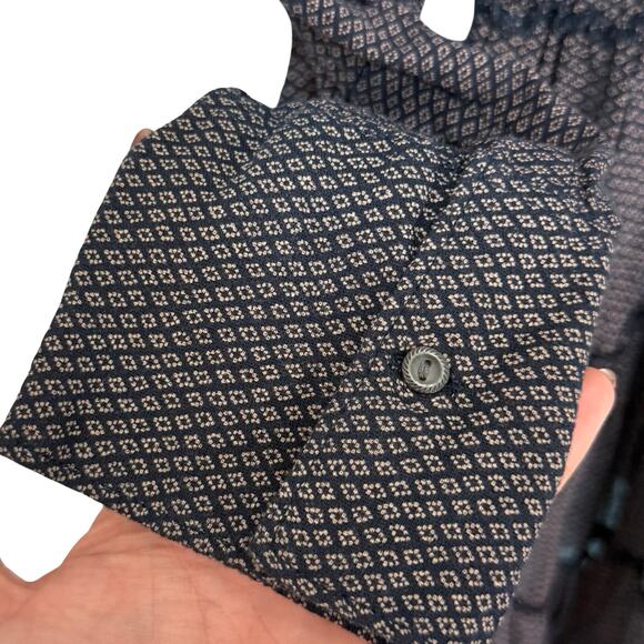 Denim & Supply Ralph Lauren Navy Blue White Long Sleeve Tiered Dress XL NEW Tag - Picture 9 of 13